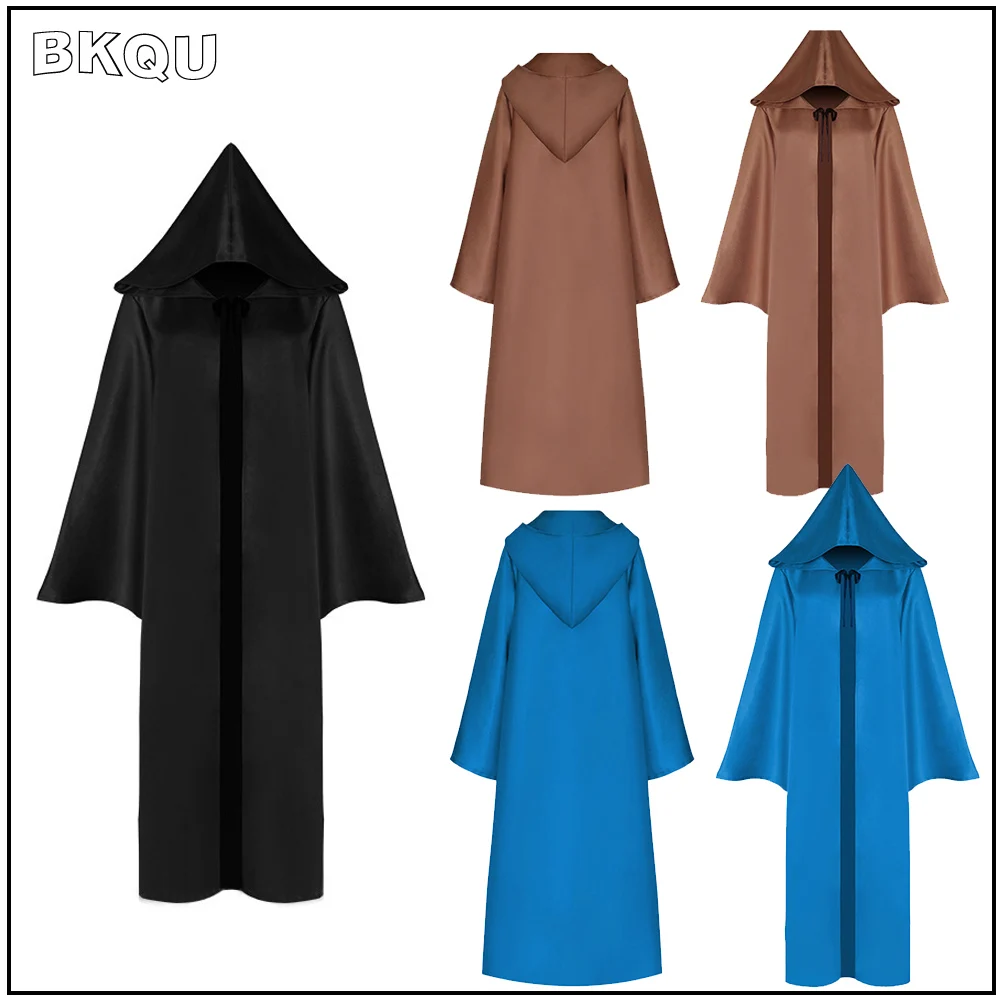 

COZOK Хэллоуин накидка волшебника Косплей Костюм Монах с капюшоном мантия плащ накидка Дарт Вейдер мужской костюм для взрослых