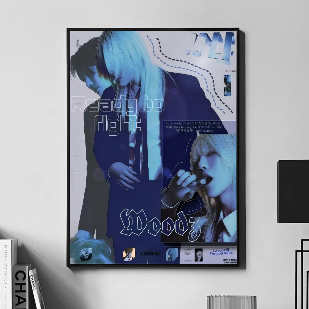 Певица W-woodz музыкальные альбомы B-busted плакат настенное искусство домашний декор