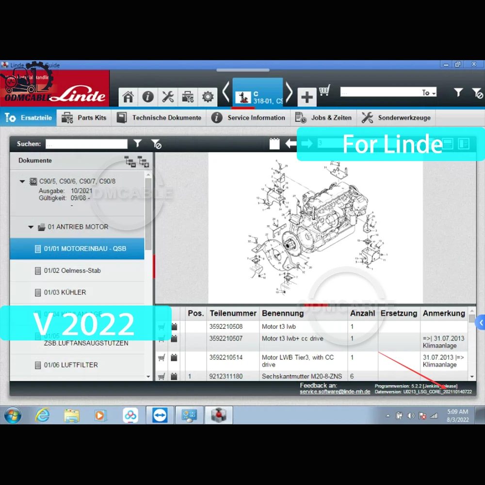 

Для Linde Service Guide LSG update v2022 + срок годности патча