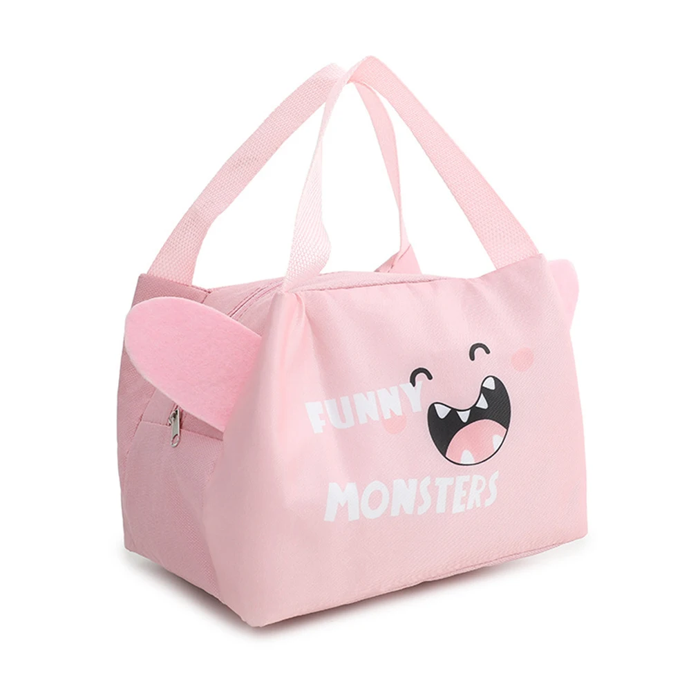 

Thermal Lunch Tote Bento Bag with Handles for Work or School Large Capacity Portable with Zipper Easy to Clean Waterproof New