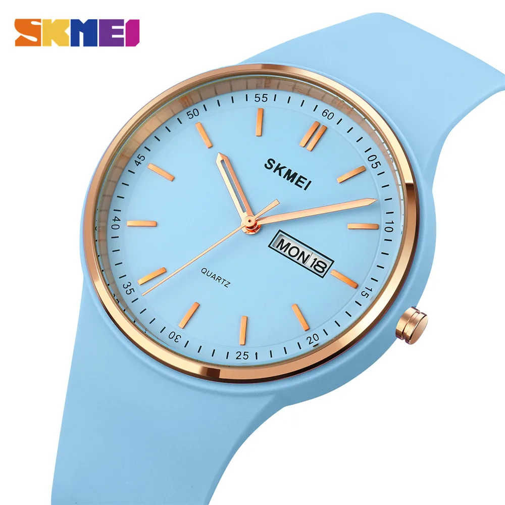 

SKMEI Japan Quartz movement Fashion Women Watch Silica Gel Strap Female Wristwatch For Ladies Girls Watches montre femme 1747