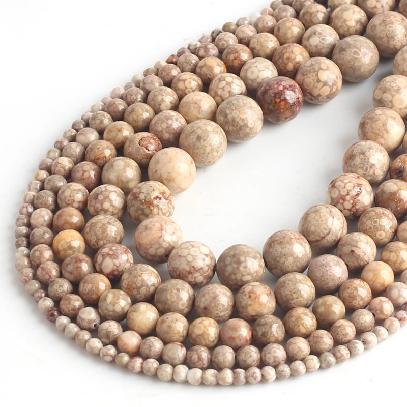 

Wholesale Natural Lava Stone Beads Maifan Jaspers Round Loose Spacer Stone Beads For Jewelry Making DIY Bracelet 4/6/8/10/12MM