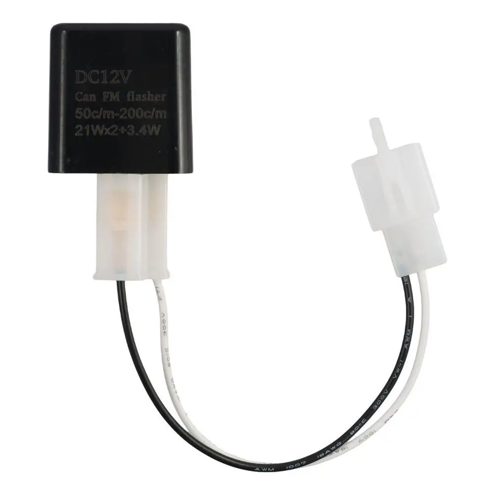 

Регулируемое электронное светодиодное реле, 2 контакта, 12 В, беспроводные указатели поворота с проводами, реле поворотников Plug and Play для Harley