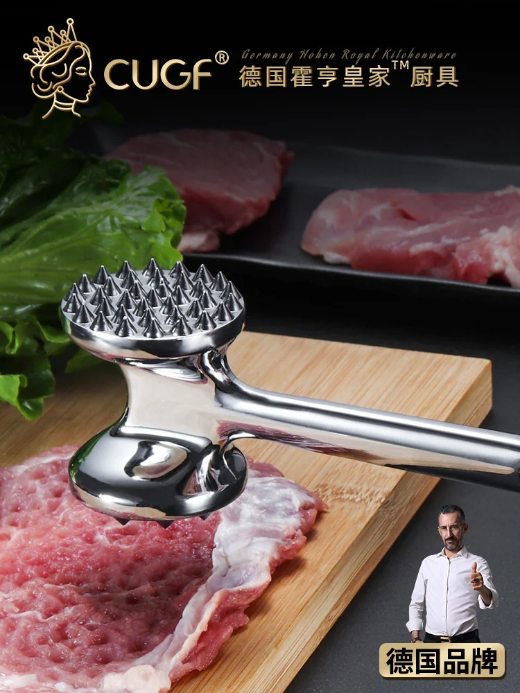 

Loose meat hammer Kitchen double faced meat hammer Household meat hammer Steak hammer Beef steak hammer Alloy rib breaker Meat