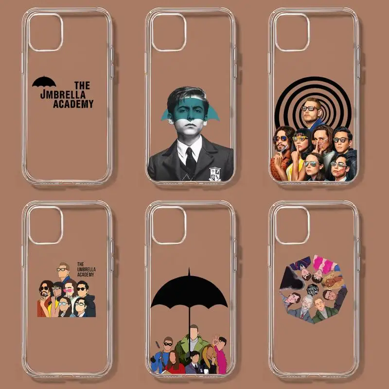 

Cartoon The Umbrella Academy Phone Case For Samsung GalaxyS20 S21 S30 FE Lite Plus A21 A51S Note20 Transparent Shell