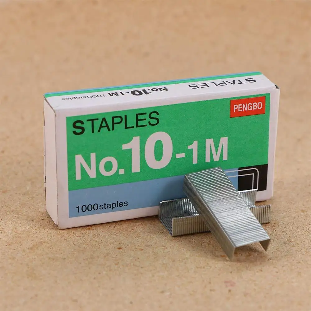 

quality Stapling Machines Stationary No.10-1M 1000Pcs/Box For Stapler Metal Staples No.10 Binding Stapler Staples Mini Staple