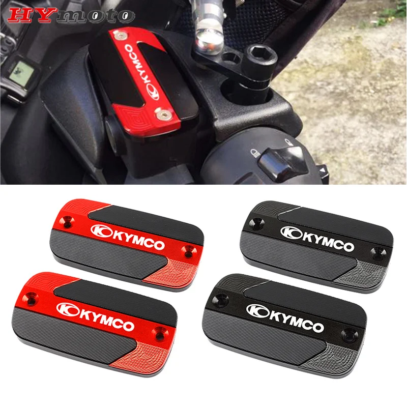 

For KYMCO DOWNTOWN 125i 200i 300i 350i DT 125 200 300 350 XCITING 250 300 350 400 400S CNC Front Brake Fluid Reservoir Cap Cover