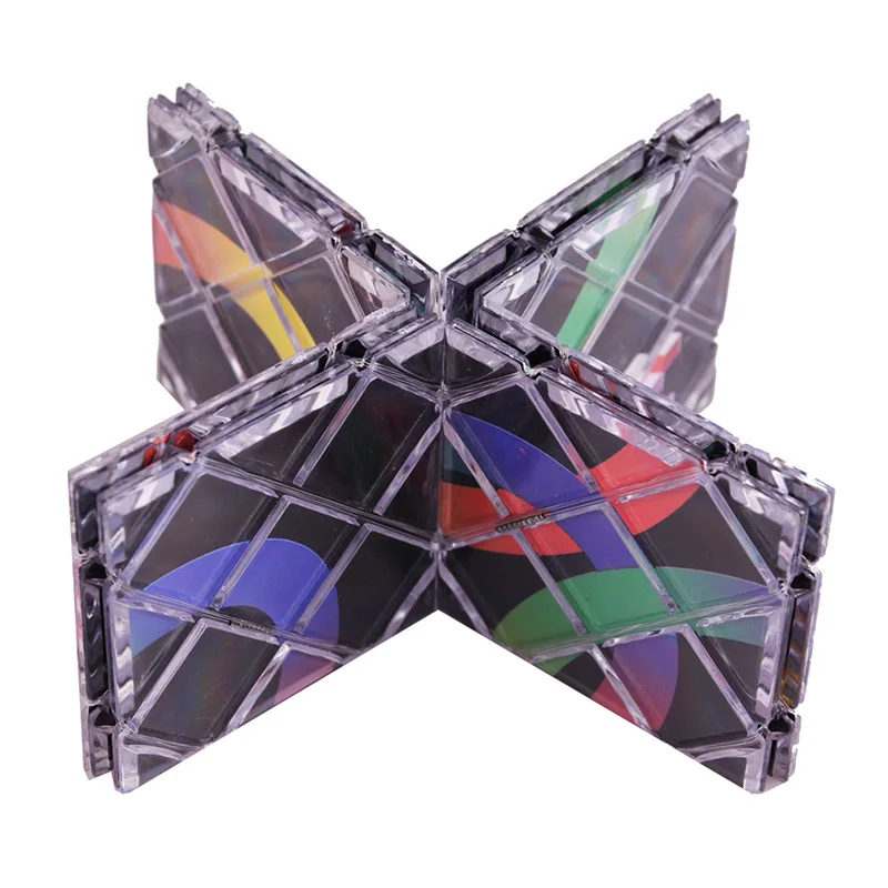 

New Twisty Cubo Magician Professional Cube Classic Toys Cube Puzzle Lingao 8 Panels Folding Puzzle Cubes