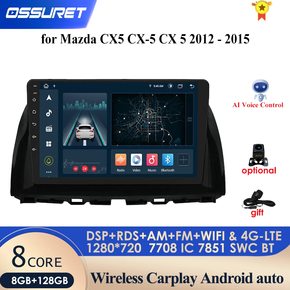 Carplay 4G-LTE для Mazda CX5 CX-5 CX 5 2012-2015 автомобильное радио мультимедийный видеоплеер