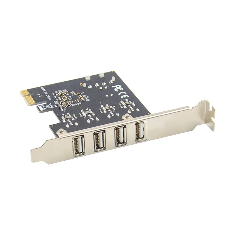 1 компл. PCI-E на 4 порта USB 2 0 карта преобразователя PCIE USB2.0 адаптера MCS9990 чипсет