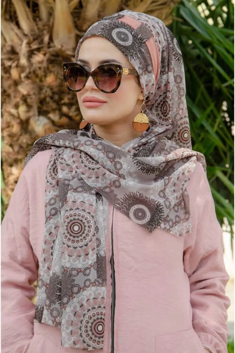

Women powder mink patterned Ready shawl Ready-made Hijab Fashion Quality Muslim Hijab Fashion Quality Turkey Fabric