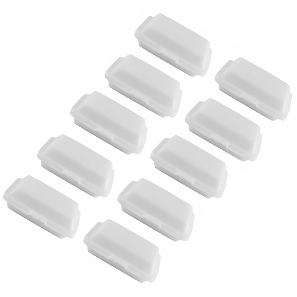 

10 Pcs Plastic Lunch Containers Mini Box Simulation Takeaway Toy House Adornments White