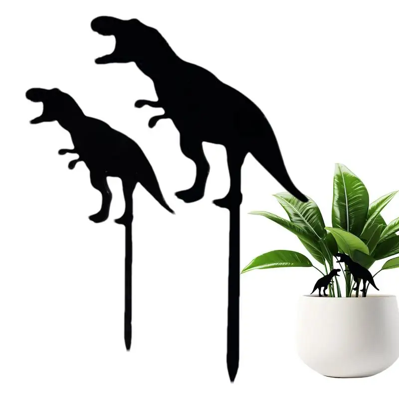 Садовые стойки для динозавров водонепроницаемые декоративные растения из