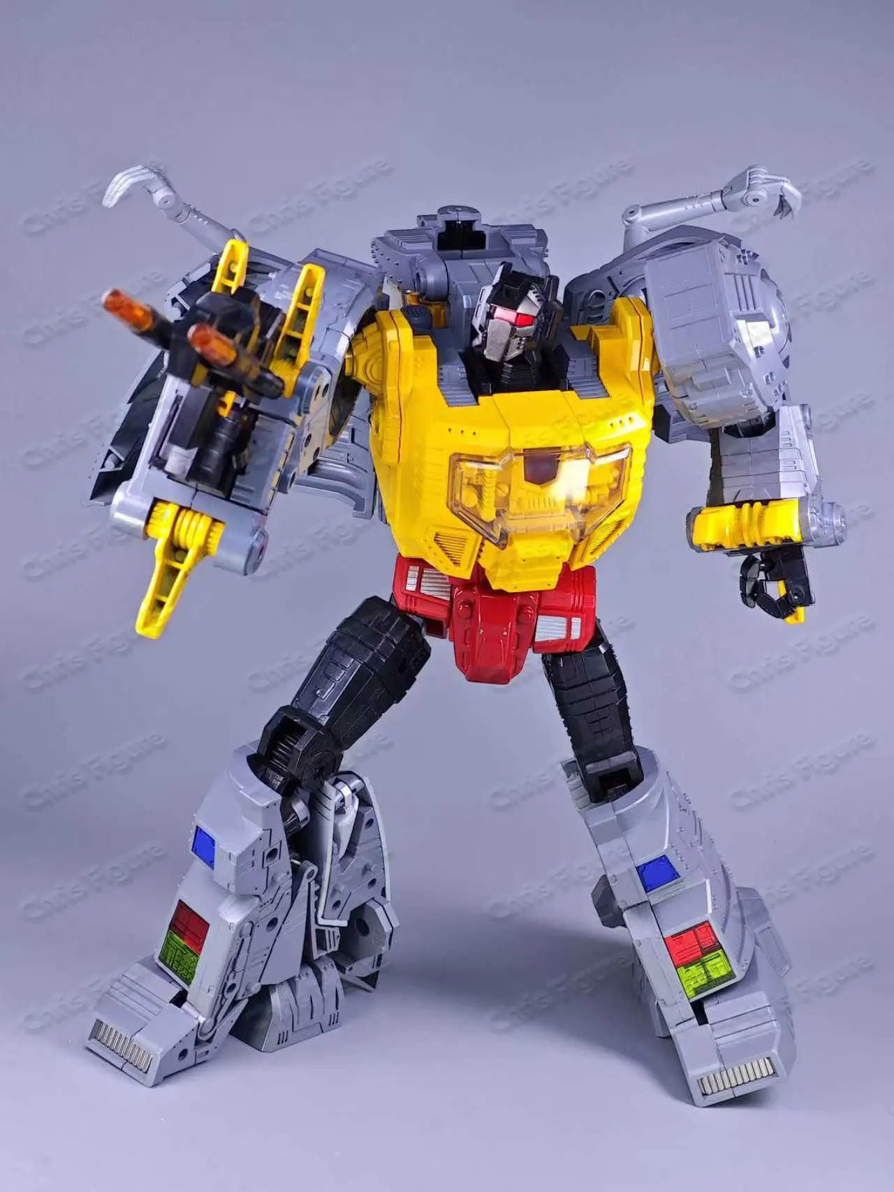 Фото В наличии: Трансформируемая фигурка MP-08 Grimlock King Leximus Prime, очень большая, анимированная версия, коллекционная, подарочная. №3