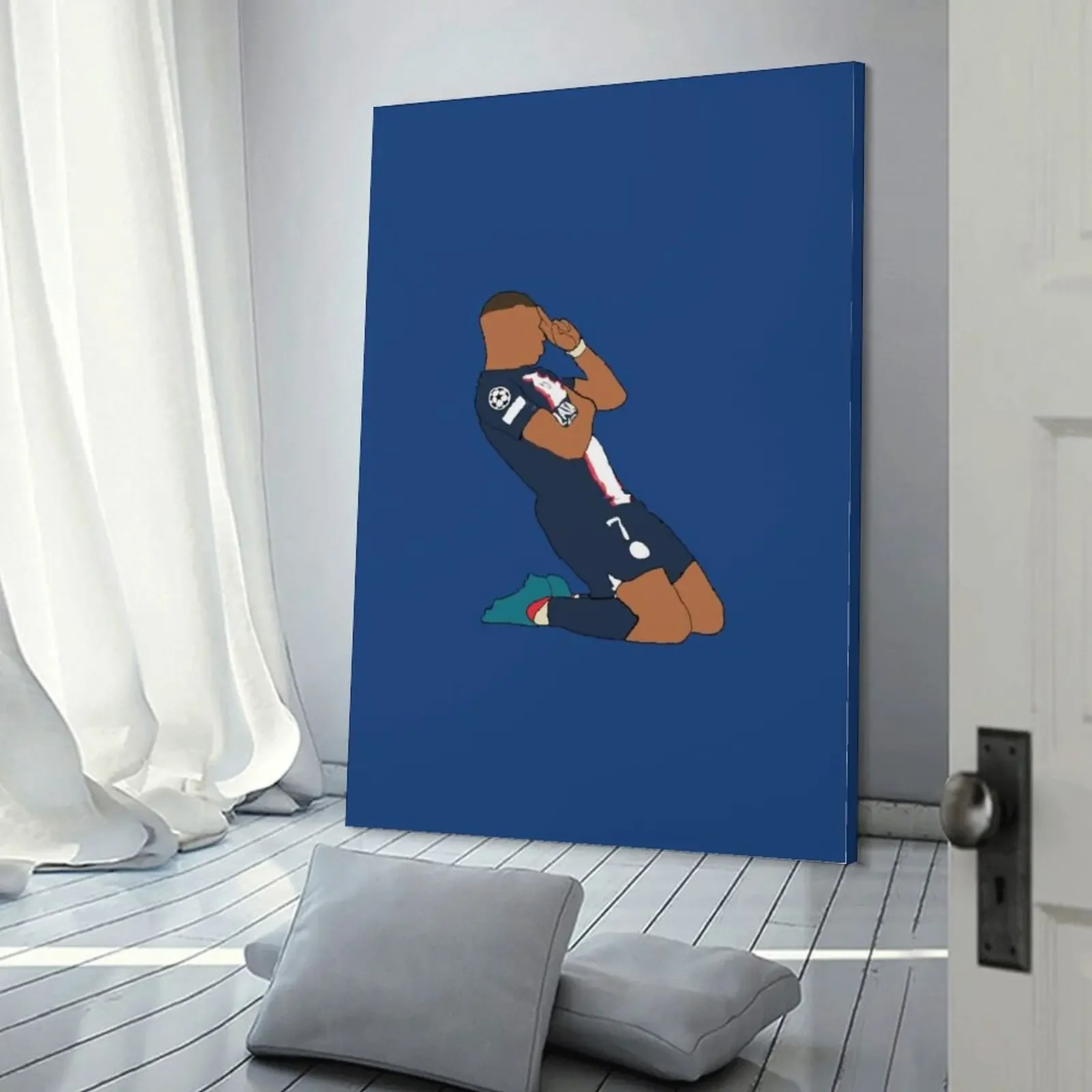 Картина на холсте Kylian Mbappé настенная фотография рамка для украшения стен
