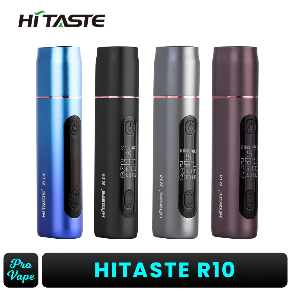 Hitaste R10 Tobacco Heating Device 2600mAh Heat Not Burn Electronic Cigarette with OLED Screen and Ceramic Heating Element