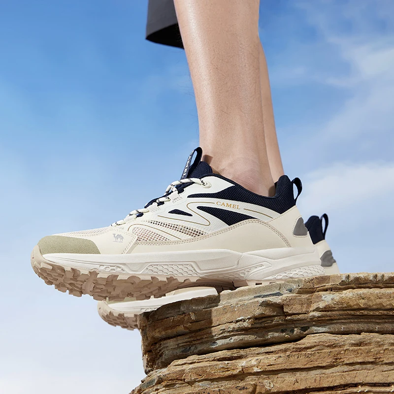 GOLDEN CAMEL Outdoor Hiking Shoes for Men Women  Non-slip Cushioning Sports Running Shoes Lightweight Mesh Sneakers Breathable