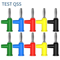 qss 10pcs 4mm stackable banana plug terminal binding post electrical connector component diy tools 5 colors q 10027