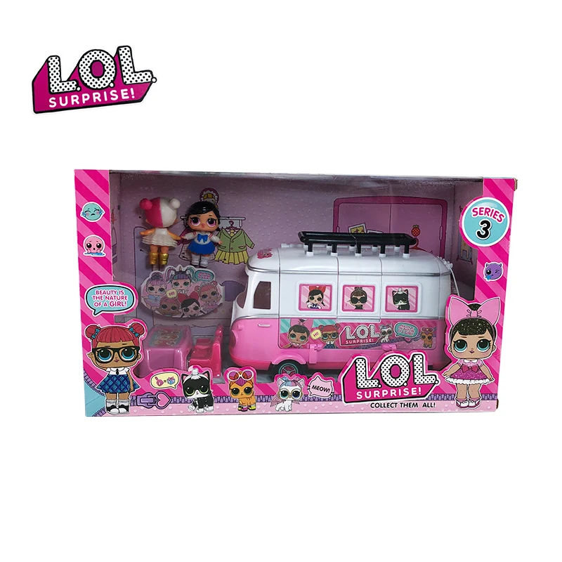 

Original LOL Surprise Dolls Toys Picnic Car Helicopter Doll Toy Lol Dolls Action Figure Model Kids Toys for Girls Birthday Gifts