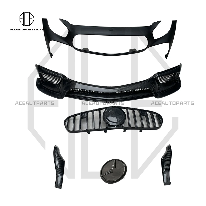 Передний бампер из углеродного волокна/Frp Upainted Gt Gts Amg Стайлинг автомобиля для
