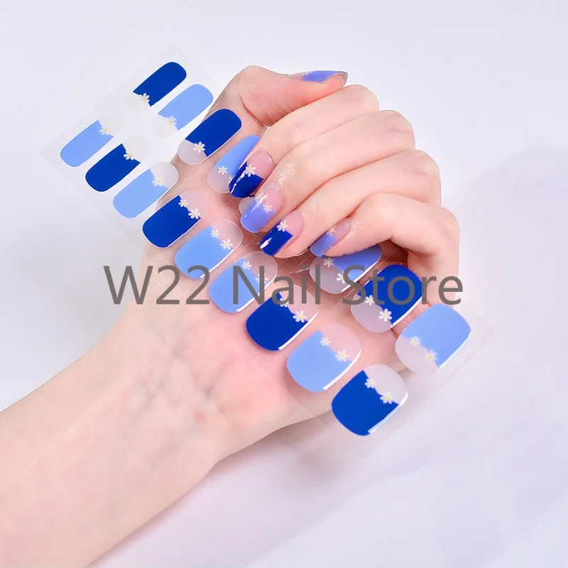 

Semi Cured Gel Nails Art Sliders Manicure Decor UV LED Lamp Semi Cured Gel Removable Nail Decals Fashion Nail Sticker Decoration