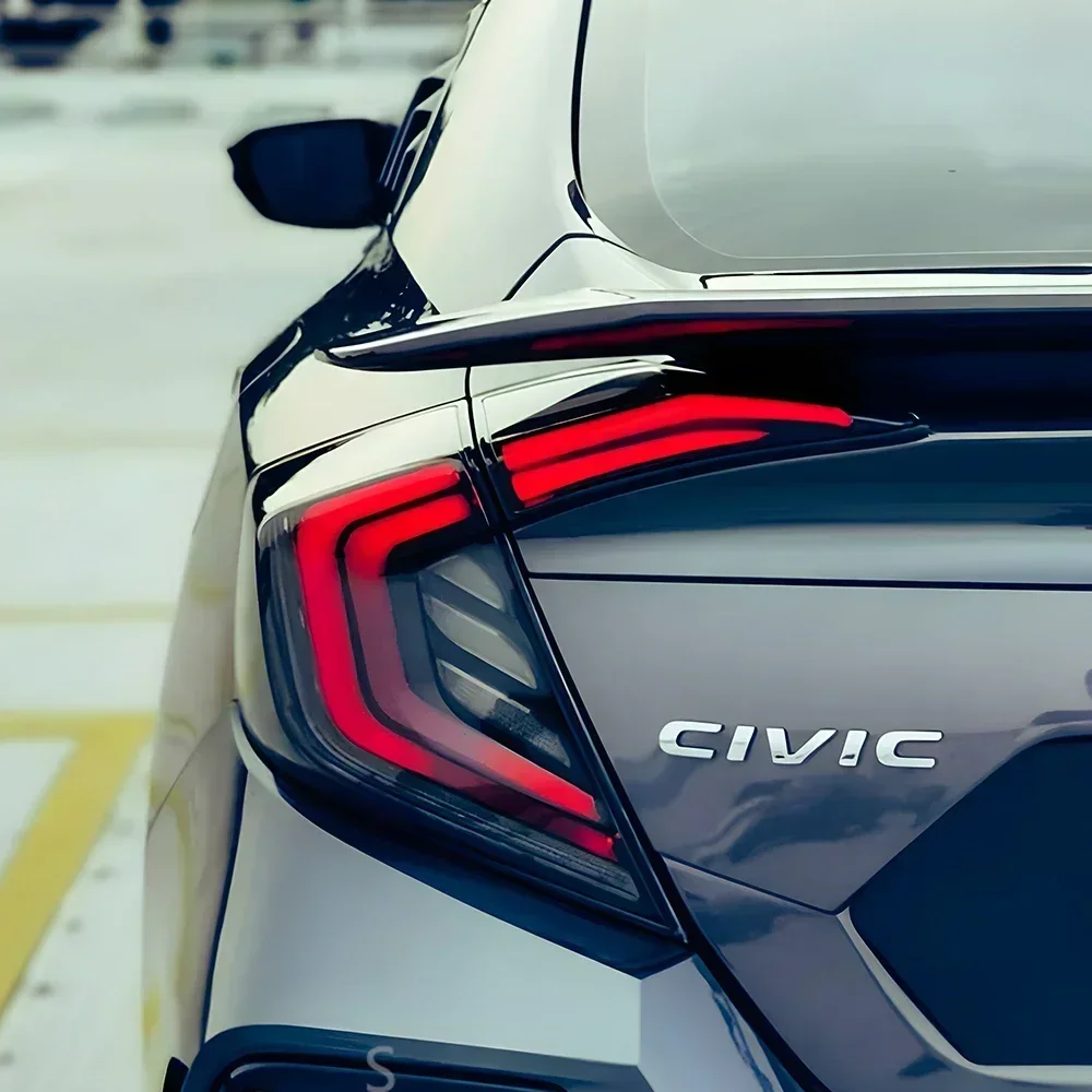 Фото Для Honda Civic X 10th FC FK7 FK8 2016-2021 Авто задние задние фонари в сборе Обновление светодиодного динамического сигнала Автомобильные задние фонари Аксессуары №3