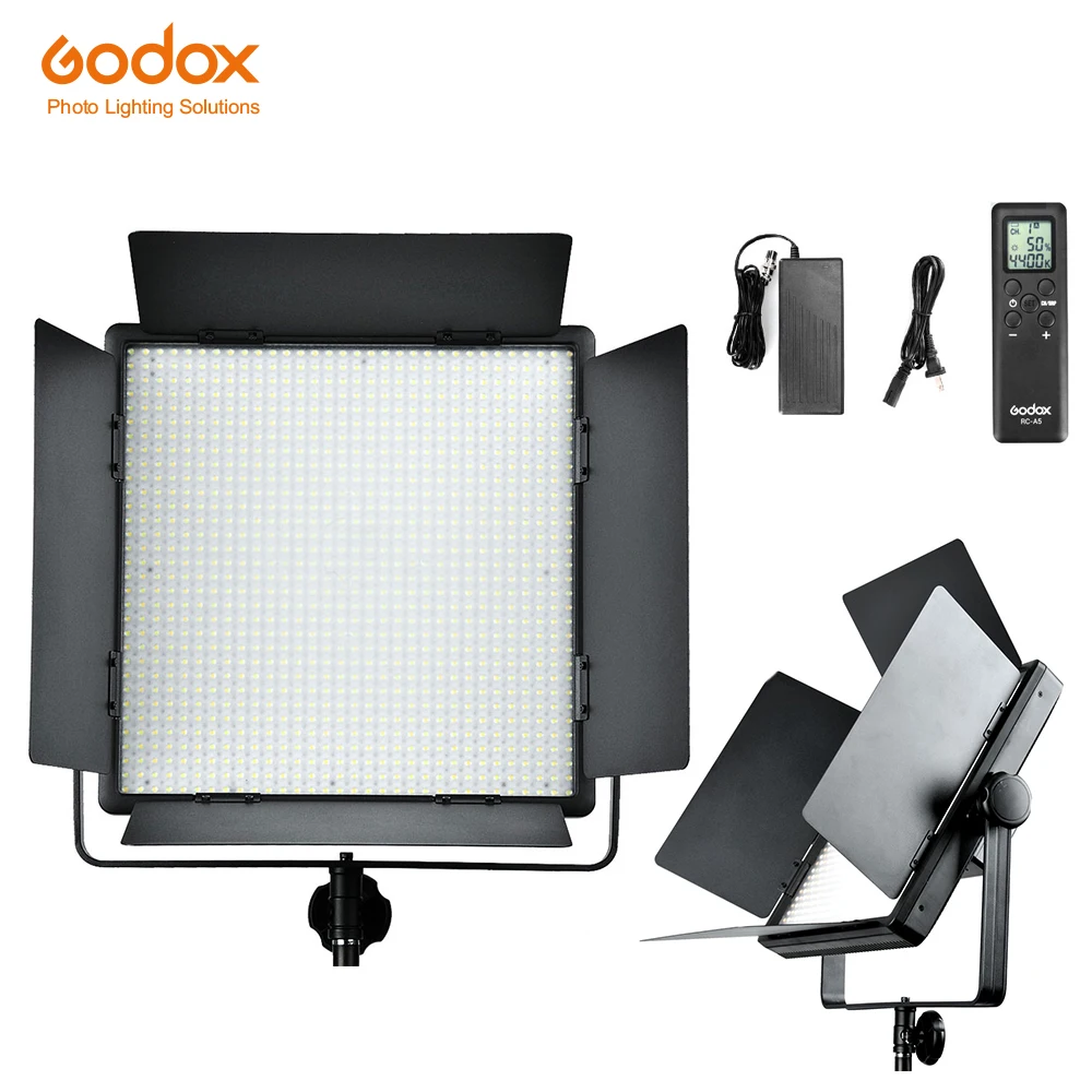 

Godox LED1000C Studio Video Light Lamp for Camera Camcorder Wireless Remote Changeable Version 3300K-5600K