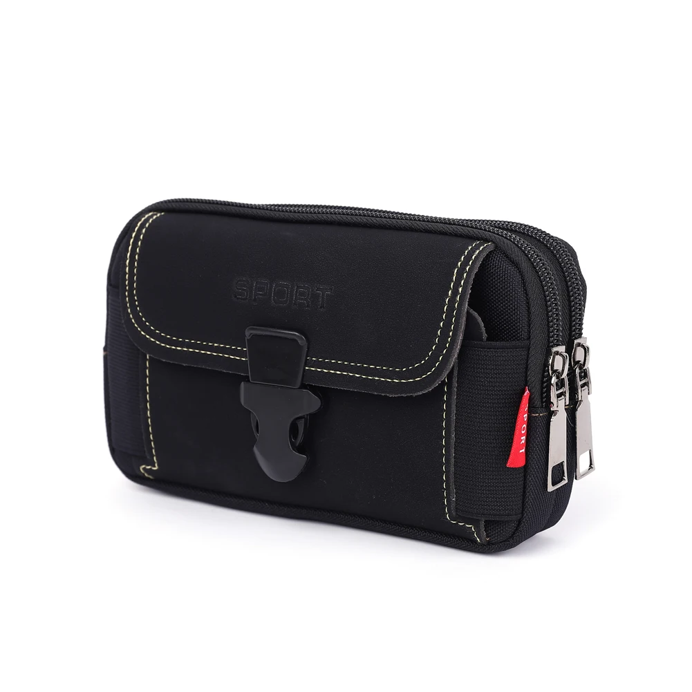 

Running Pouch Travel Camping Bags Canvas Waist Pocket Male Outdoor Fanny Bum Bag Purse Business Mobile Phone Pouch