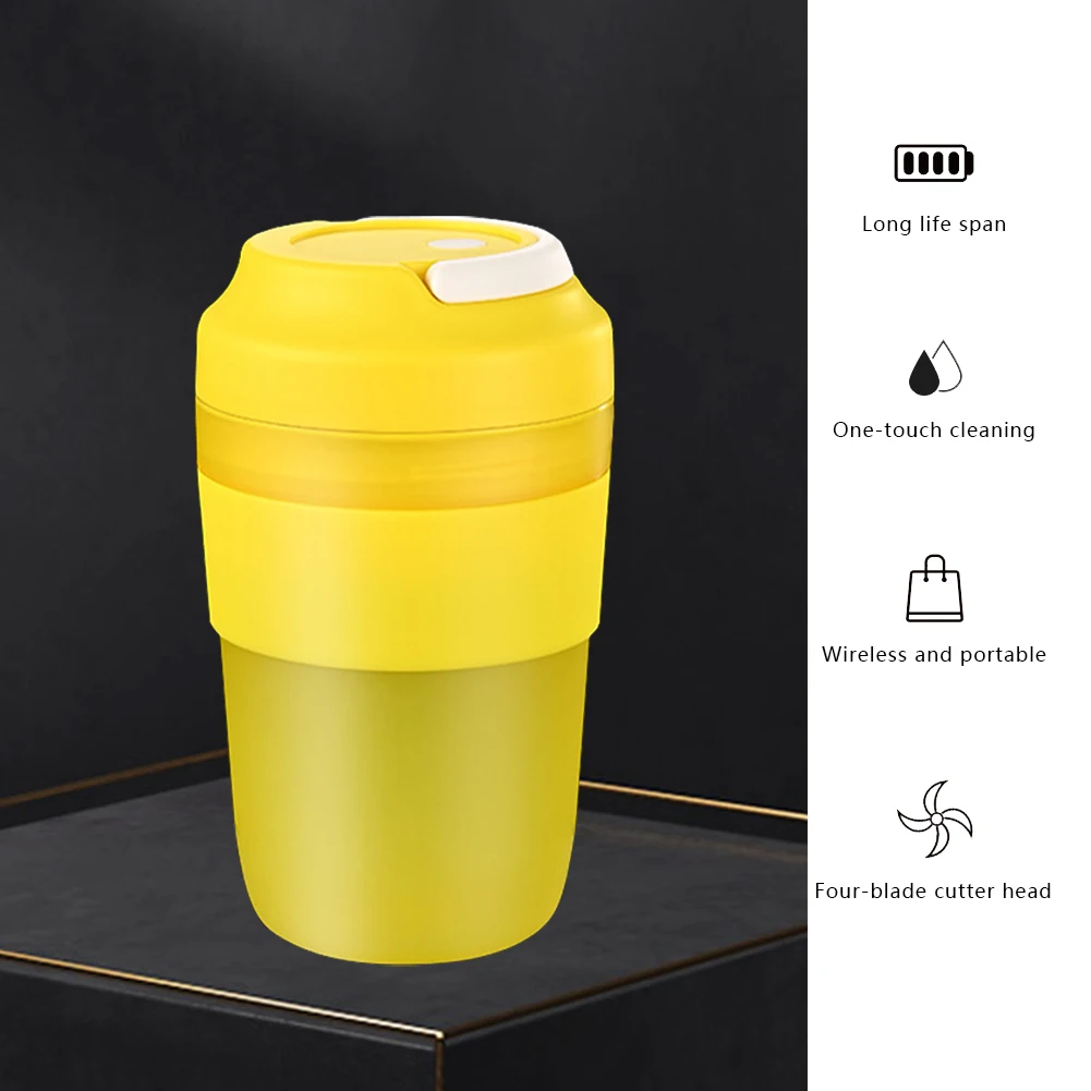 

Electric Juicer Bottle Cup Ice Crusher Smoothie Juicer Maker USB Rechargeable 400ml Multi-functional Household Juice Extractor