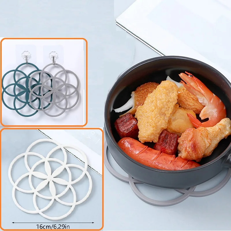 

Силиконовая изоляция посуды, круглый коврик, подставка, силиконовые коврики, коврик, термоизолированная миска, подставка, домашний декор стола, кухонные инструменты