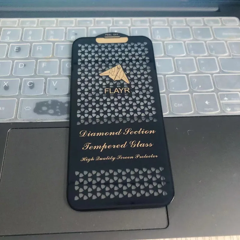 10pcs Diamond Tempered Glass For iPhone14 13 12 11 Pro MAX X XR XS Max screen Protector Bling Glass Protective Film
