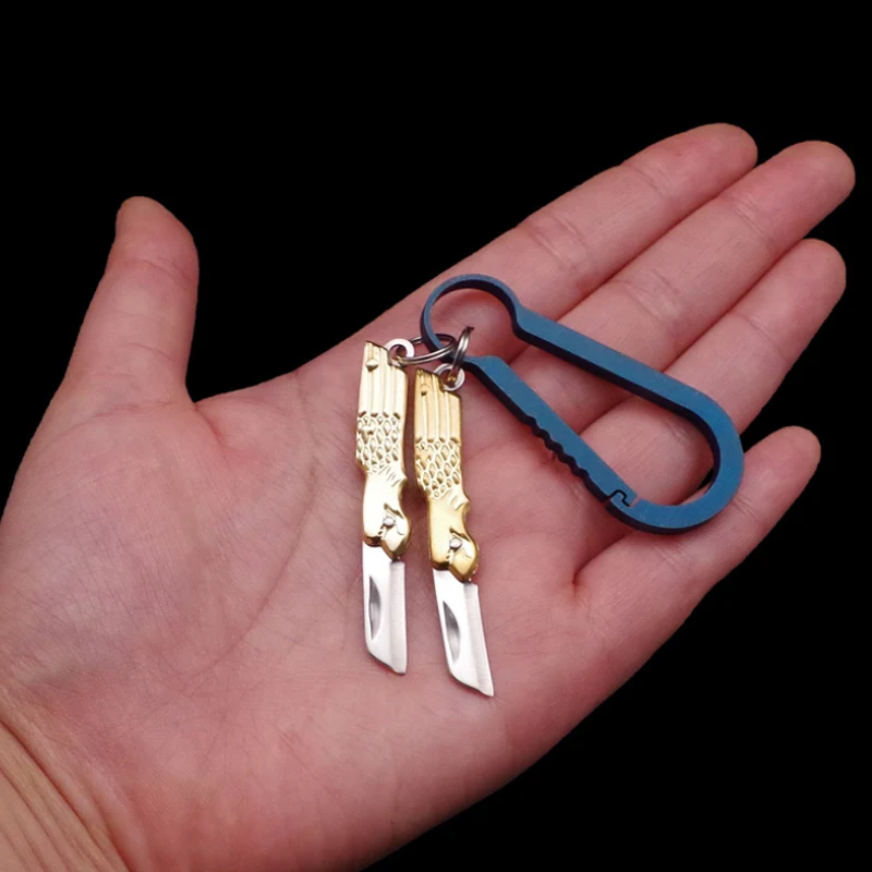 

Mini Outdoor Folding Knife Portable Folding Knife Brass Edc Pocket Knife Demolition Express Pocket Knife