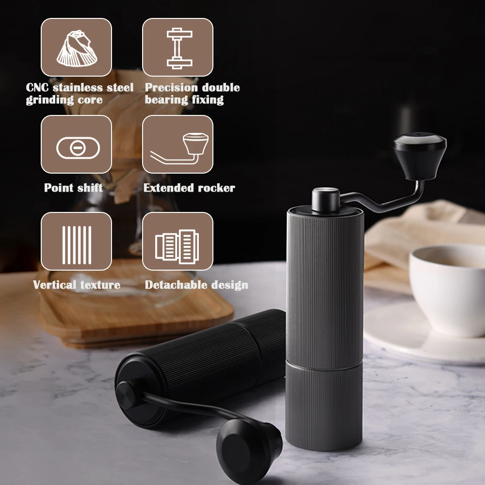 

Ручная кофемолка, алюминиевая Кофеварка из нержавеющей стали