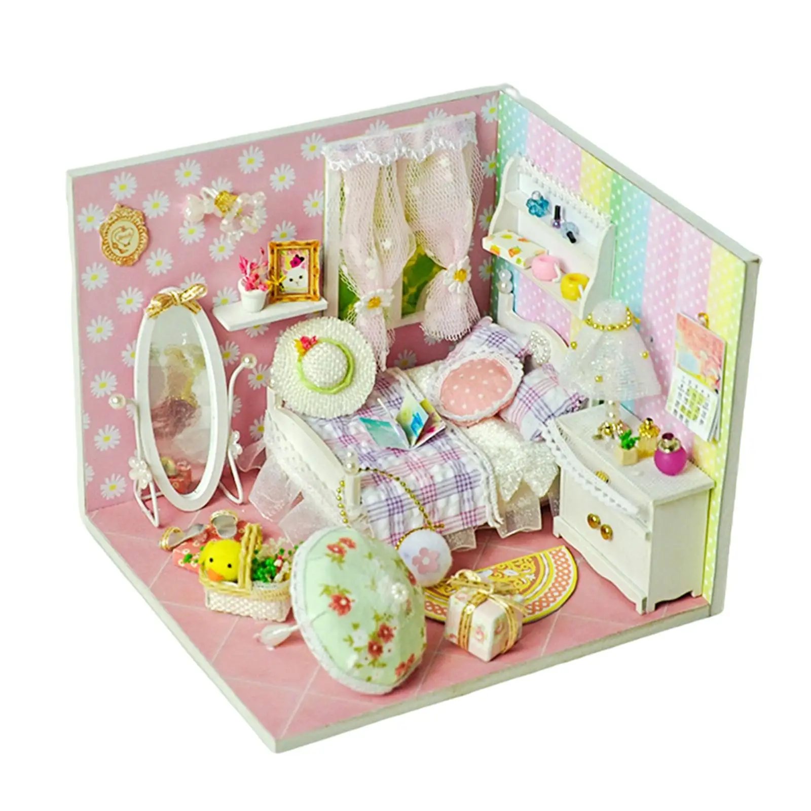 Handmade Miniature Dollhouse with Furniture, Model Diorama Dollhosue Bedroom, Creative  Grown-Ups  Adults  Gifts images - 6