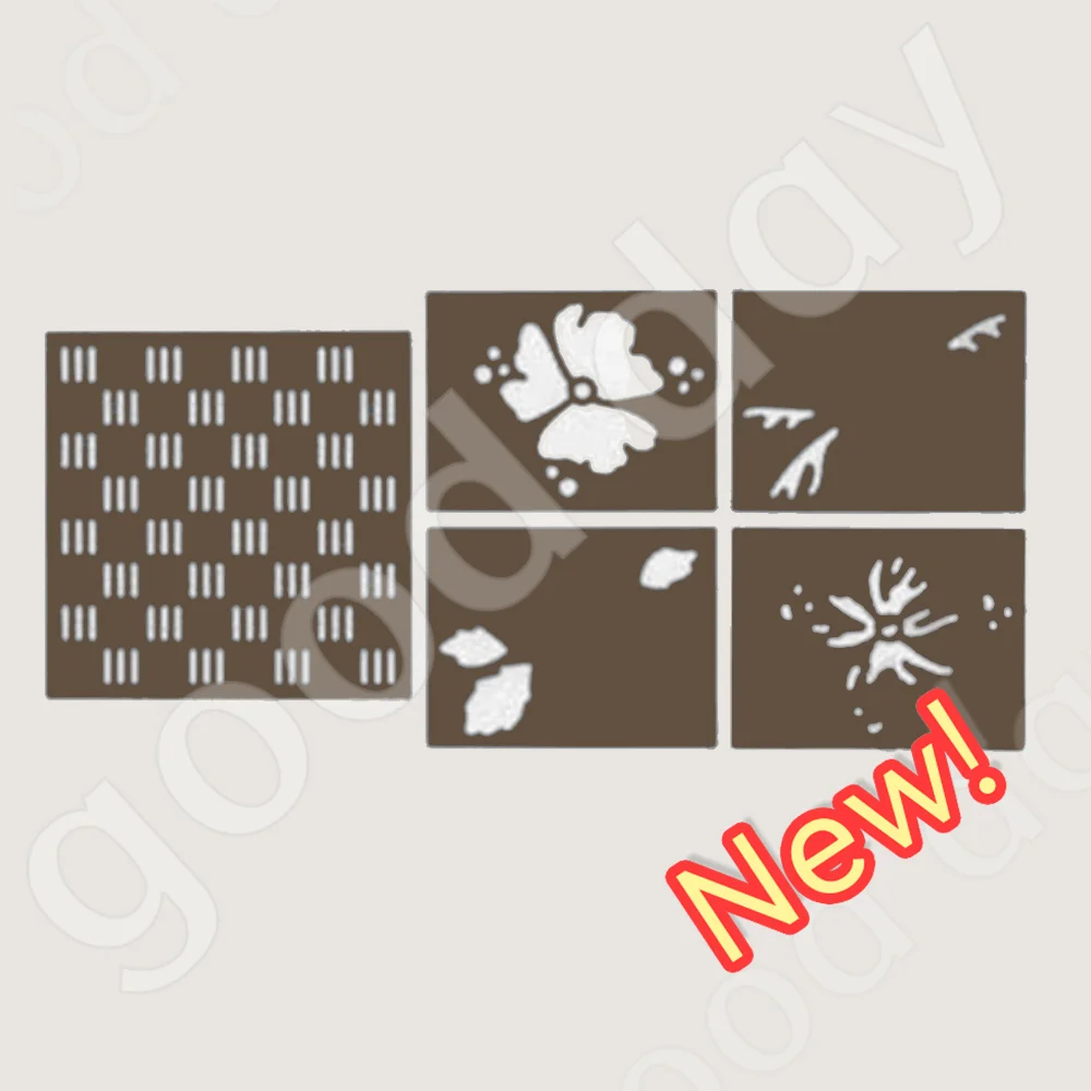 

2023 New Beautiful Flowers Layered Production Stencil Scrapbook Diary Decoration Embossing Template Diy Greeting Card Handmade