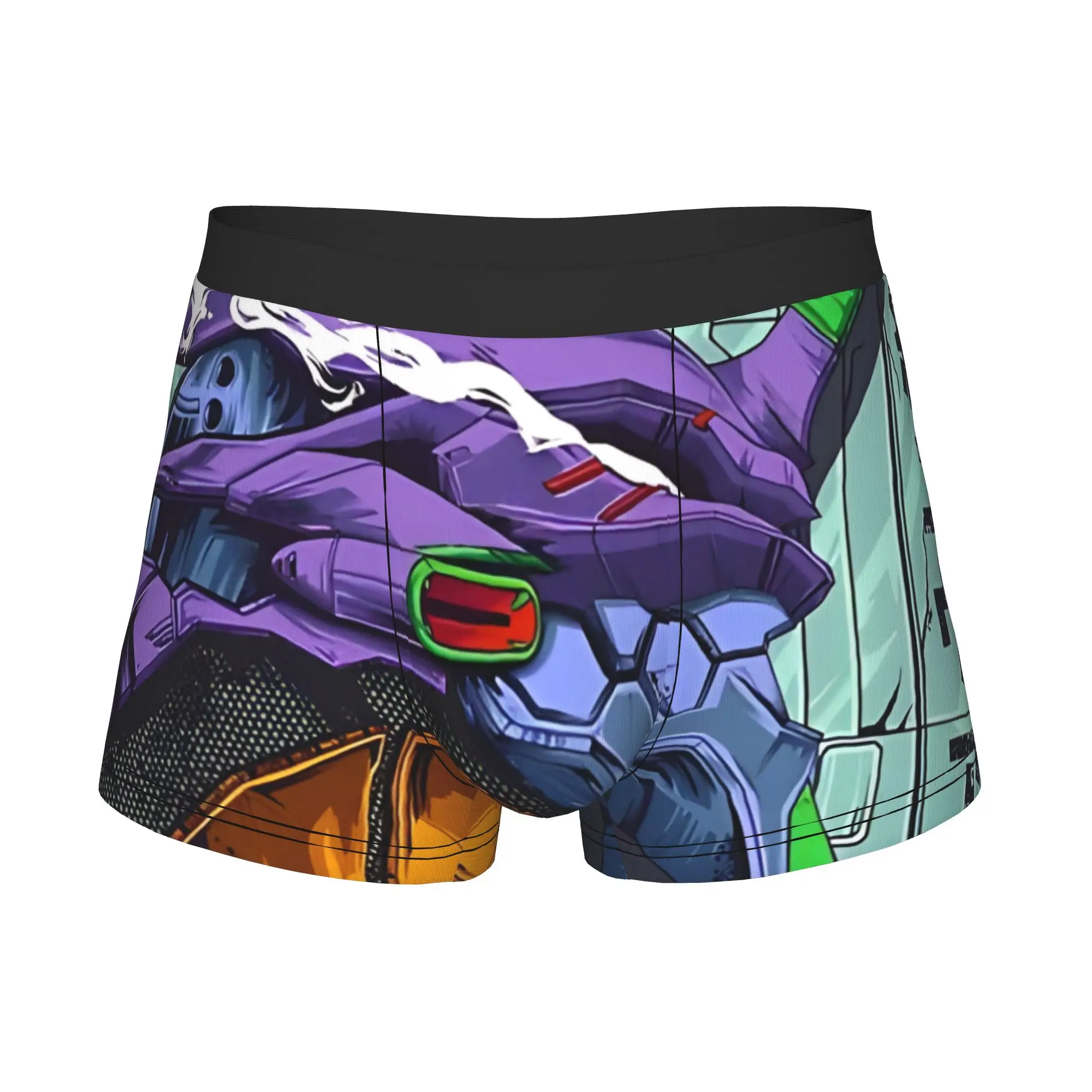 Фото Evangelion EVA 01 Bandai EVA Underpants Breathbale Panties Мужское нижнее белье, удобные шорты, трусы-боксеры №3