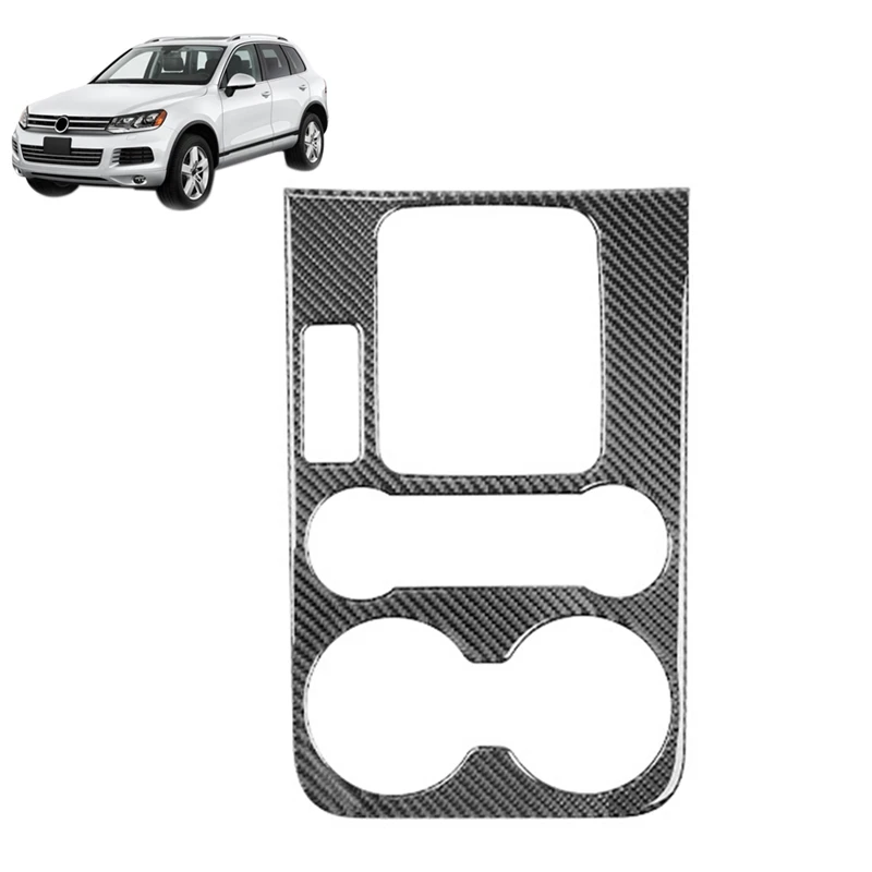

Car Carbon Fiber Central Gear Panel Control Panel Decal Interior Modification for Touareg 2011-2019