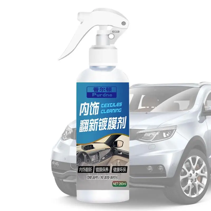 

Car Interior Restorer Coating Agent Car Trim Restorer Automotive Spray With UV Protection Restoration Spray For Dashboard