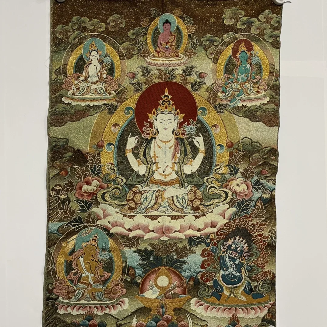 

Thangka Four-Arm Avalokitesvara Size: 60X90CM