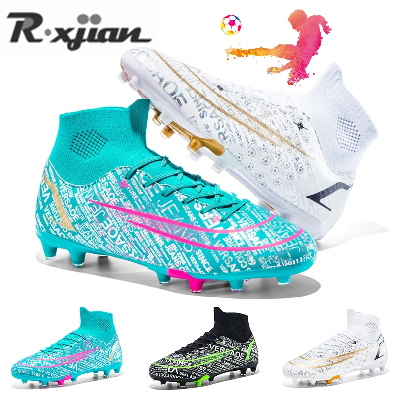 

2023 Spring Football Shoes Young Men's And Women's New Long-staple Broken Nail Rapid Rotation Cushioning 35-46#