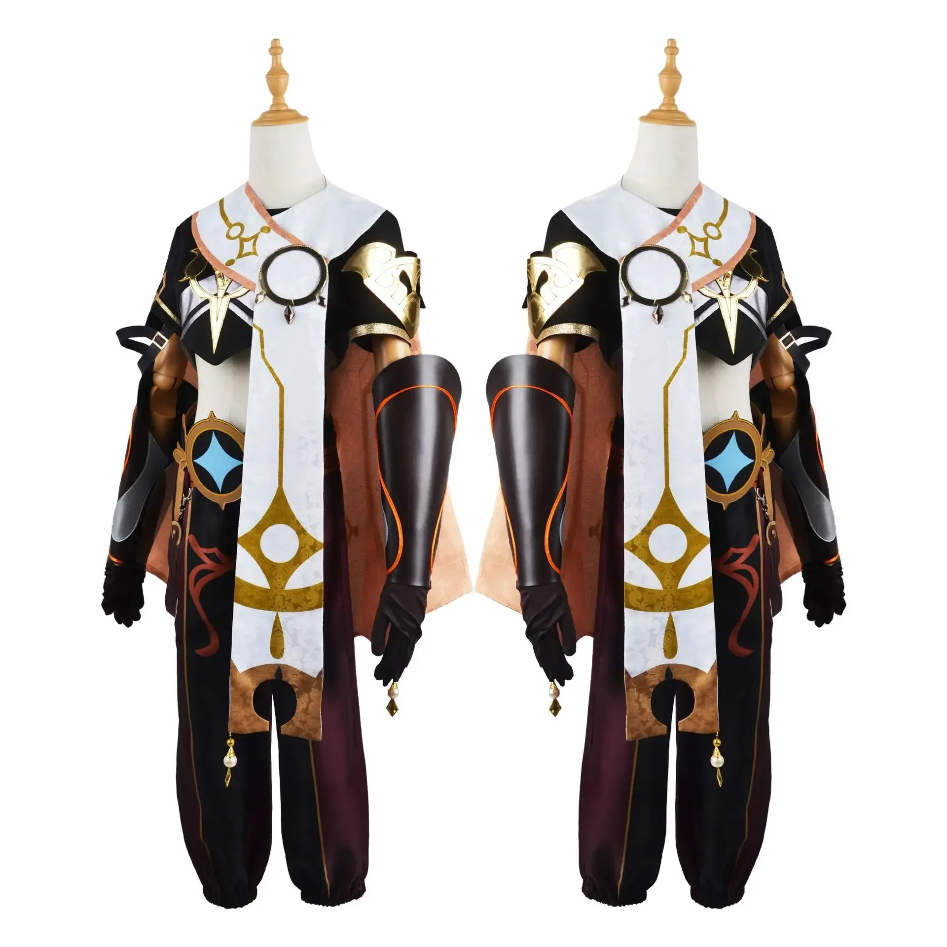 Аниме игра Genshin Impact Traveler Aether косплей парик карнавальный костюм для вечеринки