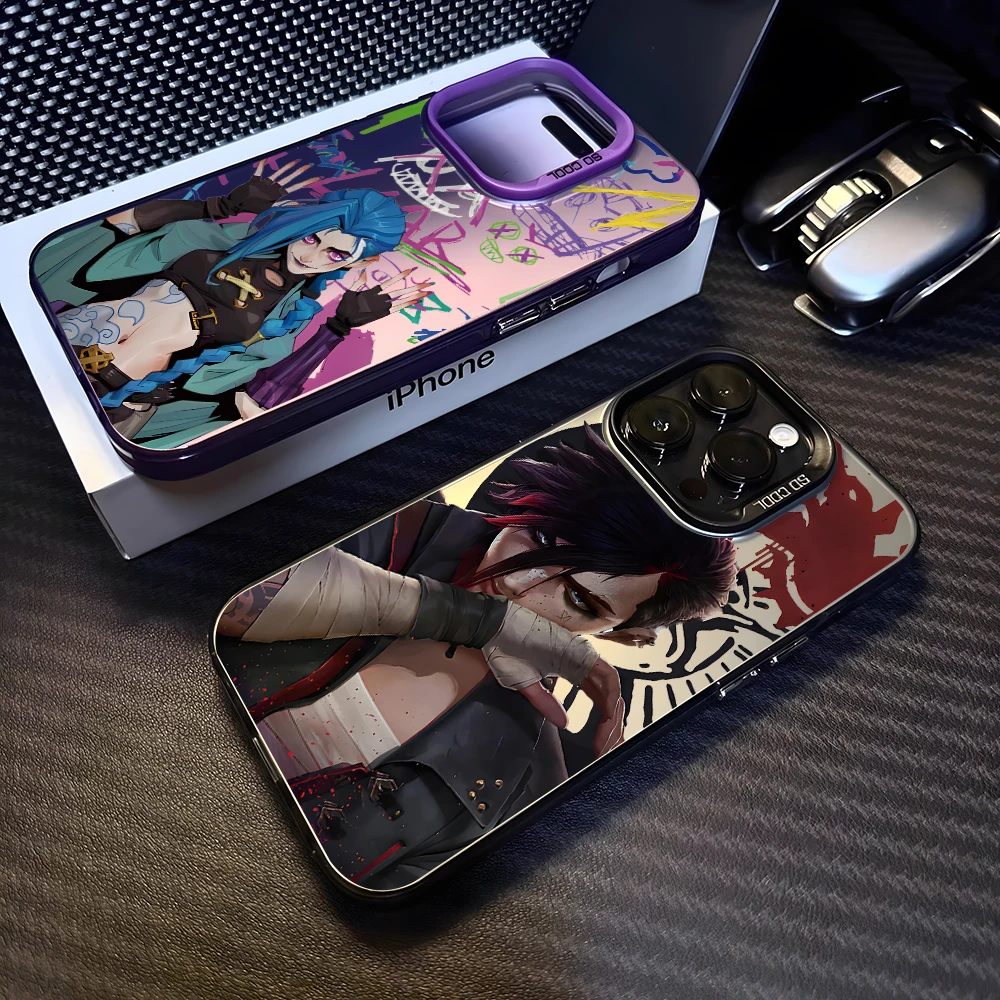 Чехол для телефона Jinxes Arcane L-Lol Vi Xiaomi Mi 14 13 12 T 11 Lite Poco X6 X5 NFC F6 F5 F4 M3 Pro 4G 5G матовый
