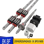 2 шт. HGH25 Любая длина + 1 комплект SFU1605 4 шт. HGH25CA HGW25CC линейный направляющий вал 500 600 700 800 900 1000 1100 мм оптическая длина