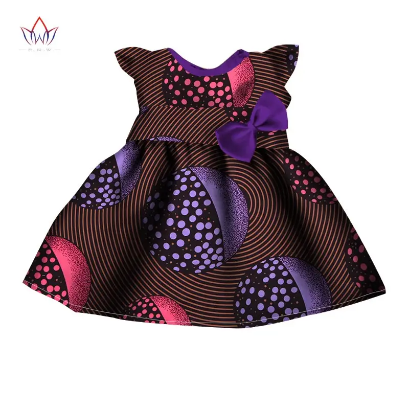 BRW Baby Girls Clothing Brand Summer Dress Style Dashiki African Print Party Sleeveless For Vintage Clothes WYT42 | Тематическая