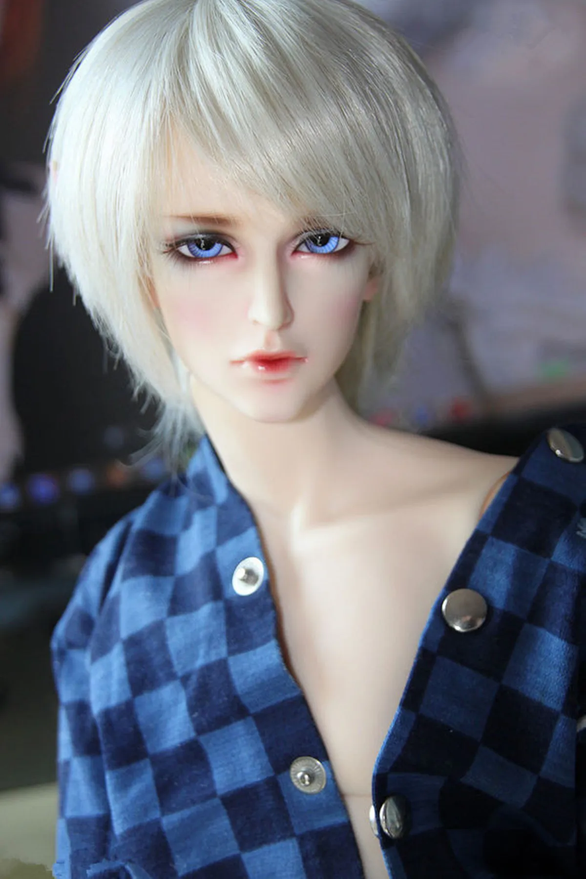 

New BJD 1/3 65cm Handsome Male figure doll DIY Model Doll Boy Wolf Knight Premium Resin Spot Makeup