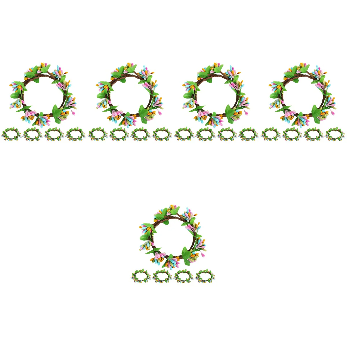 

25 pcs Garlands Simulation Garlands Small Door Window Wreaths