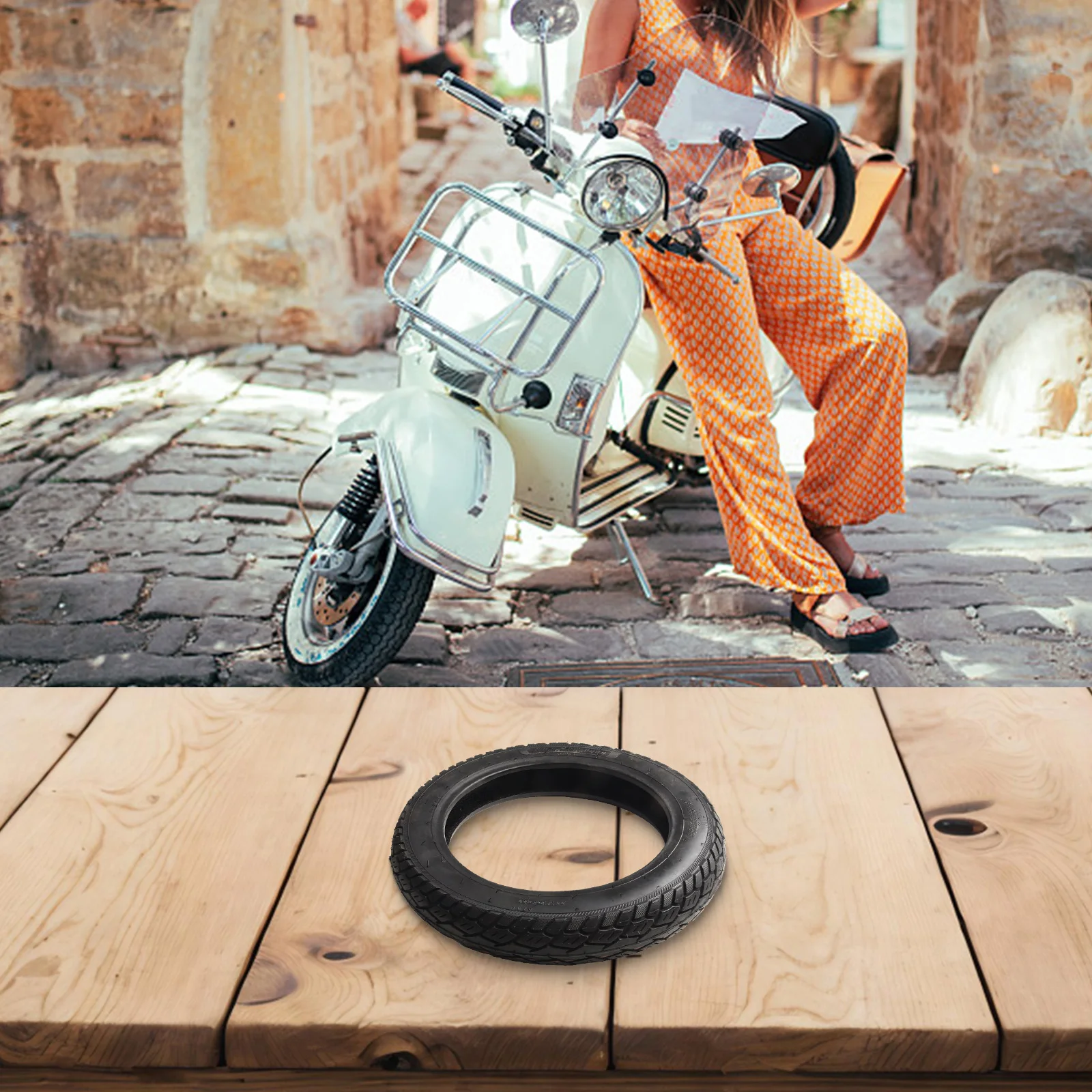 Электрический скутер 16 дюймов 16x3 бескамерные шины резиновые для электрического