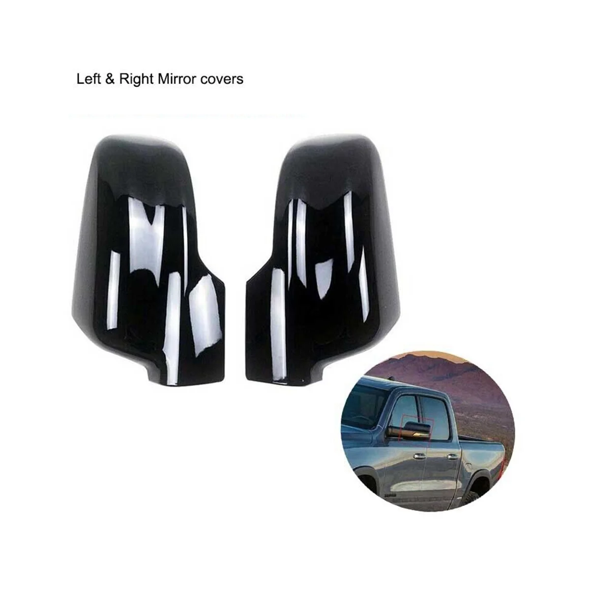 Крышка зеркала для 2019-2021 Dodge Ram 1500 Pxj крышка бокового 6RP44KXJAA 6RP45KXJAA