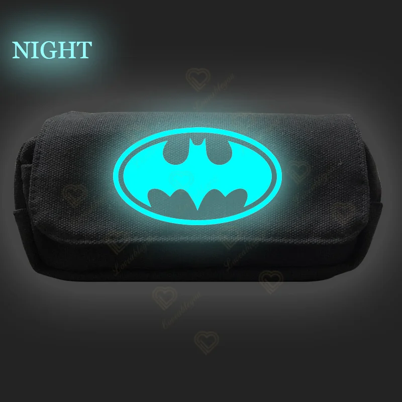 

Black Pencil Case Canvas Disney Movie Large Storage Cosmetic Bag Pencil Box Students Pencilcase School Office Girls Pen Bag