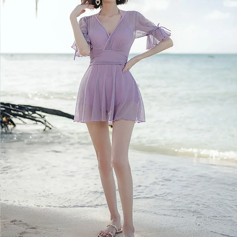 Новинка лета 20236 женская одежда сплошного цвета с V-образным вырезом и коротким